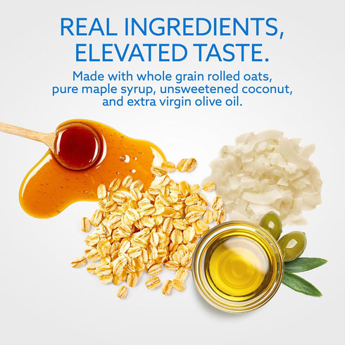 100% 10oz (1-Pack) Greek Goddess Gourmet Maple Oat Granola with Pure Maple Syrup, Coconut, Extra Virgin Olive Oil