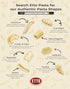 4 (4 Etto Pasta- Organic Trombe Pasta- Single Ingredient- Non-GMO Pasta- Vegan, Vegetarian, Organic Pasta.