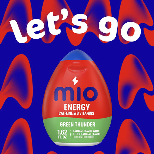 1.62 OZ, 6-Pack Mio Energy Liquid Water Enhancer, Green Thunder