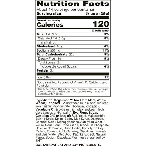 15 oz (Pack 8) Chex Mix Snack Mix, Traditional, Savory Snack Bag, Family Size