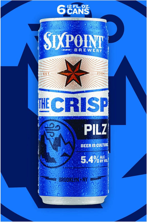 Sixpoint Brewery 6pk, 12 Oz Sixpoint, Pilsner Crisp, Fl