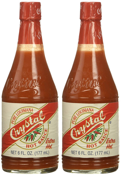 6.0 OZ (Pack 2) Crystal Hot Sauce Extra Hot