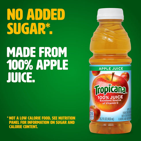 100% (Pack 12) Tropicana Juice Apple