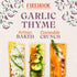 Firehook Garlic Thyme Crackers – Artisan Baked, Crunchy, Organic, Non-GMO, Kosher – 5.5 oz Box