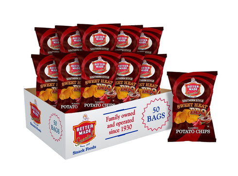 Better Made BBQ Barbecue Potato Chips - Sweet, Red Hot, Honey, Sweet