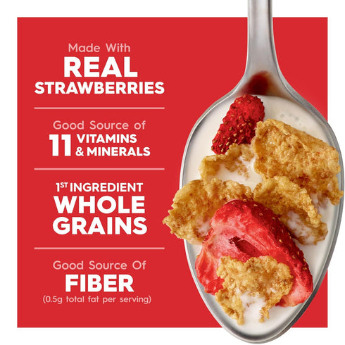 19.2 oz Kellogg's Special K Red Berries Breakfast Cereal, Good Source of Fiber, Giant Size