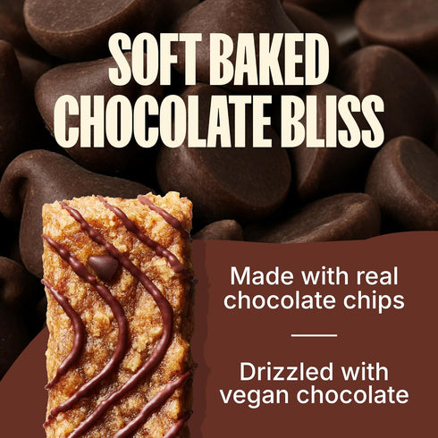 1.06 Oz (30 Count) MadeGood Mornings Soft Baked Breakfast Bars, Chocolate Chip, Gluten Free Snacks