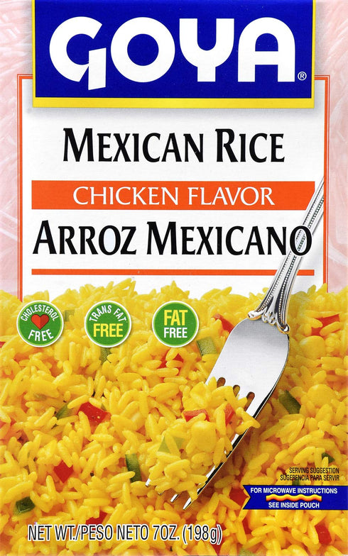 7 (Pack 12) Goya Foods Mexican Rice Mix, Chicken Flavor, Ounce