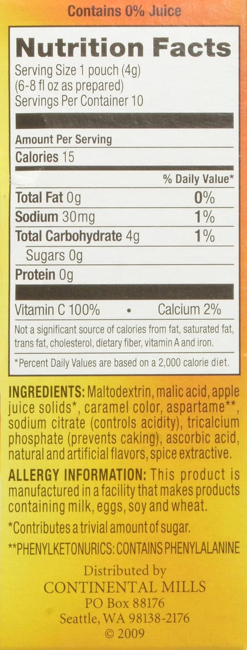 Alpine 10 Count (Pack 1) Spiced Apple Cider Sugar Free