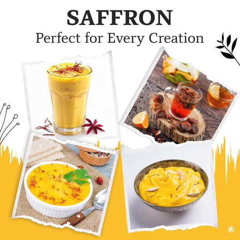 10 Van Kleef Emporium Kashmiri Saffron Threads Grams | Grade A+ Super Negin Premium All-Red Spice | Pure & Organic