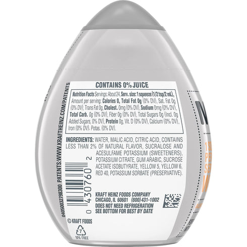 1.62 Oz MiO Mango & Peach Liquid Concentrate Drink Mix, Fl Bottle