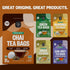 FGO Organic Chai Tea, 100 Count, Eco-Conscious Tea Bags, Resealable Bag (Pack of 1)