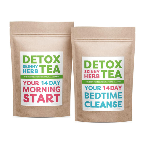 14 Day Teatox Detox Skinny Herb Tea, Natural Tea for Bloating and Constipation, Supports Body Cleanse