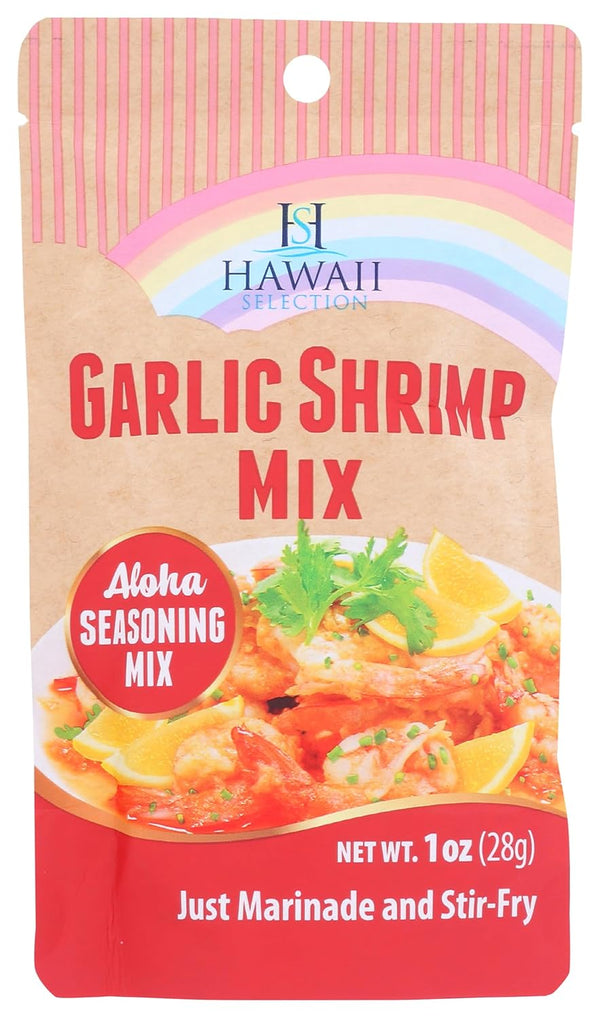 Hawaii Selection , Seasoning Mix Garlic Shrimp Marinade And Stir Fry, 1 Ounce