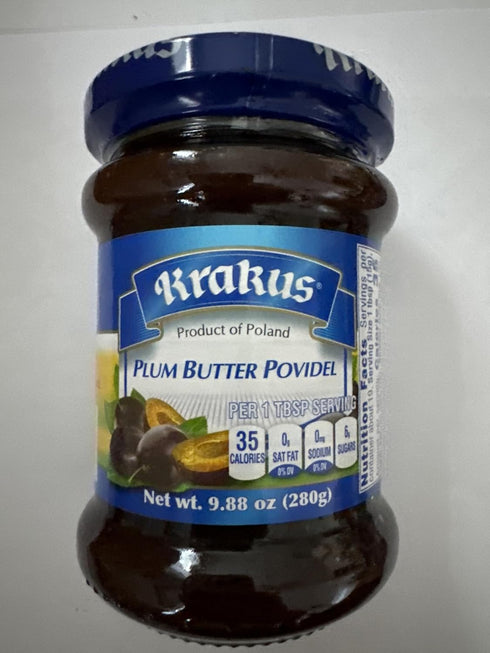Krakus JAM PLUM BUTTER POVIDEL 2 pack x 9.88 oz (280g) Powidlo Sliwkowe.