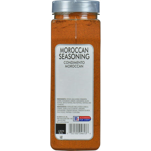 16 oz 16 McCormick Culinary Moroccan Seasoning, - One Ounce Container Moroccan Spice Blend with Cinnamon, Cumin, Black