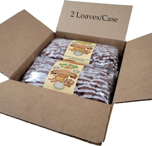 Sweet Paradise Fine Foods 20 (Pack 2)) Gourmet Cinnamon Bread | All Natural, Sweet, Delicious, Moist, Unsliced, Freezer