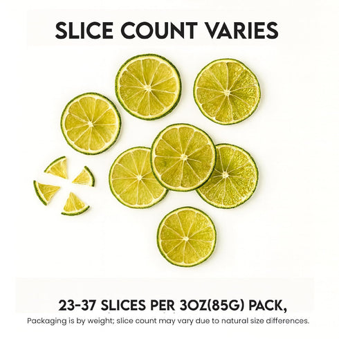 3oz/85gm 23 37 Dried Lime Slices to Pcs, Citrus Dehydrated Fruit For Cocktails, Limes For Cocktail and Decor, Cocktail