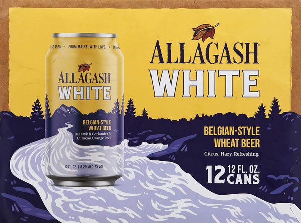 Allagash 12pk, 12 Oz Brewery, Wheat Beer White, Fl Cans
