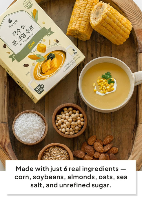 1.41oz(40g)*3packs K FOOD KOREAN FOOD Corn Soy Cream Soup Ready-to-Eat Breakfast