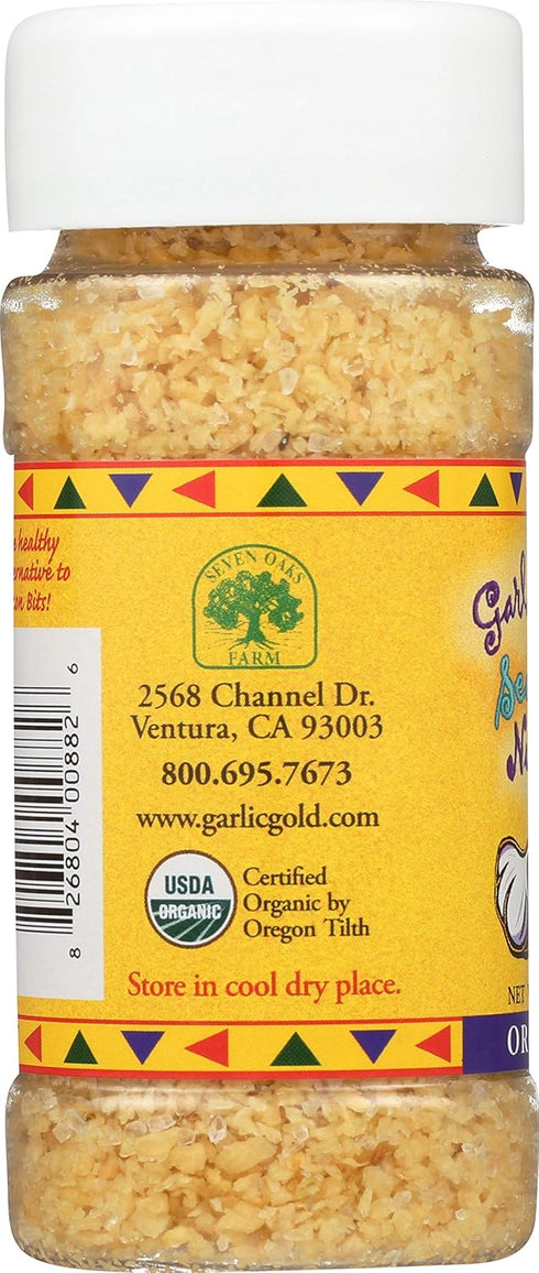 (2.3 Pack 3) Garlic Gold Toasted Nuggets Organic Garlic Minced Nuggets with Sea Salt, Paleo, Vegan, Keto, Gluten-Free
