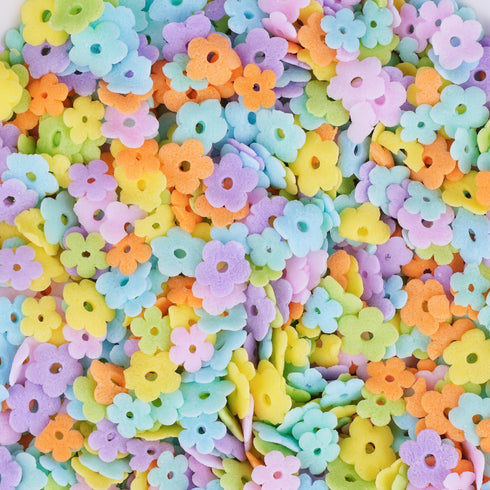 YummiGlee 4.6 Edible Flowers Sprinkles Spring Colorful Sprinkle Sugar Candy for Ice Cream Baking Cake Cupcake Toppers
