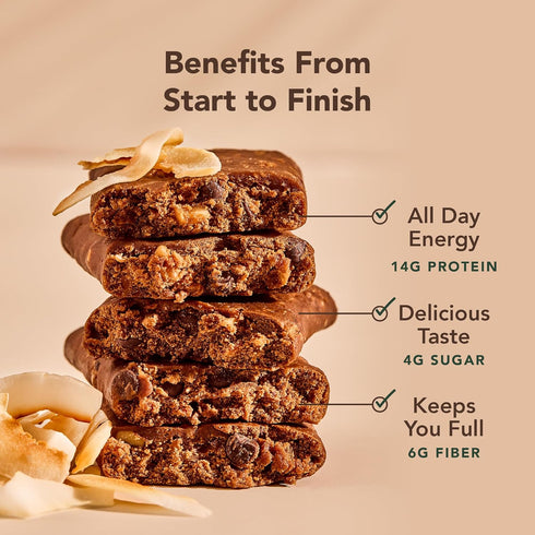 1.98-Ounce (Pack 12) ALOHA Organic Plant Based Protein Bars, Coconut Chocolate Almond, Bars