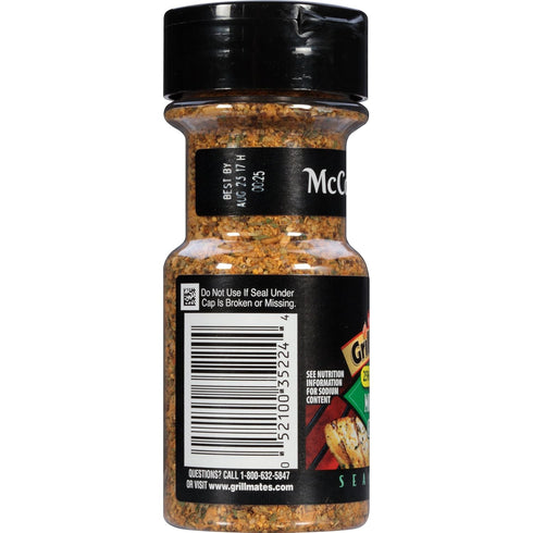 McCormick Grill Mates 25% Less Sodium Montreal Chicken Seasoning, 2.87 oz