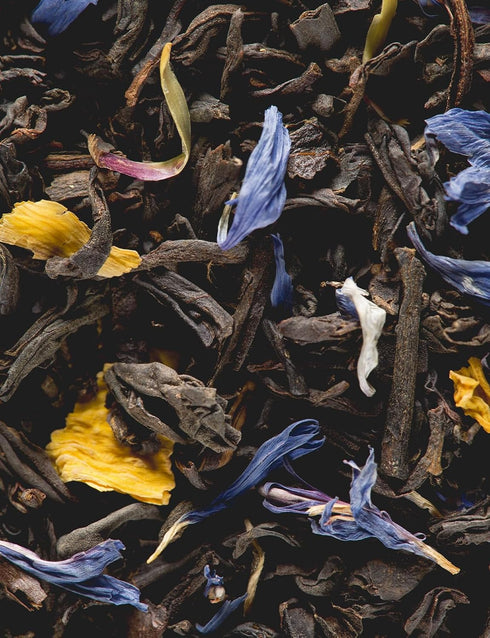 Dammann 3.52 Freres Loose Leaf, Jardin Bleu, Premium Gourmet French Black Tea, Blend Strawberry, Rhubarb Flavors, Ounce