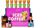 Set, Thoughtfully, Iced Coffee Barista Bar Gift Includes Instant Coffee, Flavored Syrups, Cocoa Powder & Cinnamon