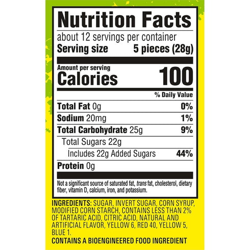 Gummy 12 Oz Sour Patch Kids Big Kids Soft & Chewy Candy, Share Size