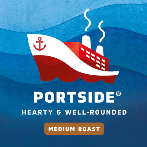 100% 6 (60 Seattles Best Coffee, Medium Roast K-Cup Coffee Pods, Portside, Arabica, Boxes Pods Total)