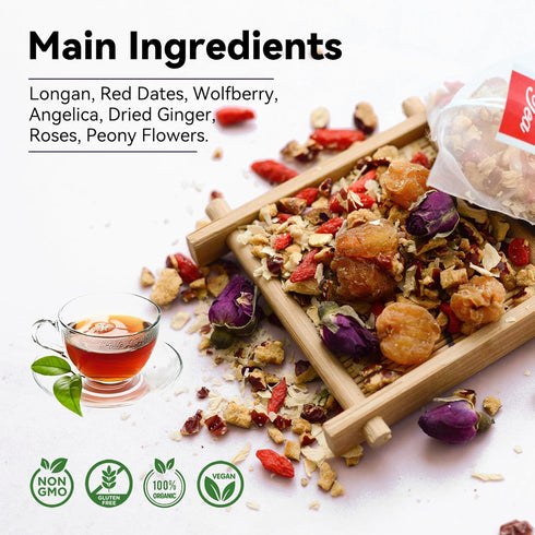 10 Laicuherb Natural Womb Fertility Tea for Women Ovary and Uterus Cleanse, Womb Detox Fibroid Tea Helps with Hormone