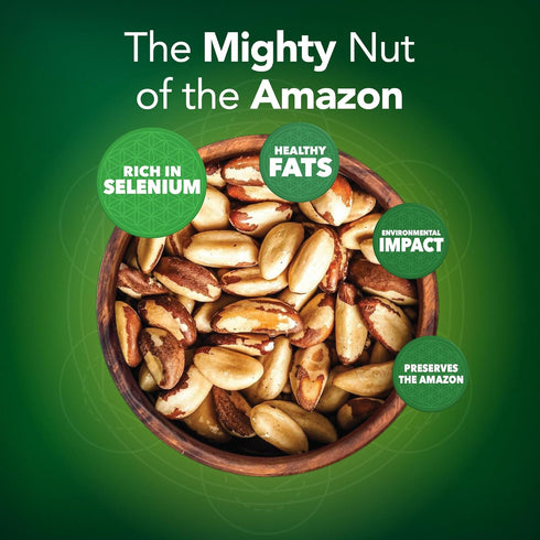 It's Good Energy 100% 1 LB Organic Brazil Wild Nuts | Raw Brazil Nuts | Wild Grown, Sustainably Collected | Prevents