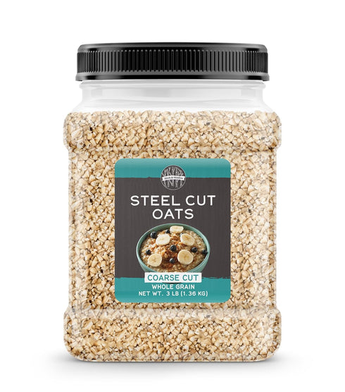 Birch & Meadow Steel Cut Oats, 3 lb, Whole Grain, Irish Oat