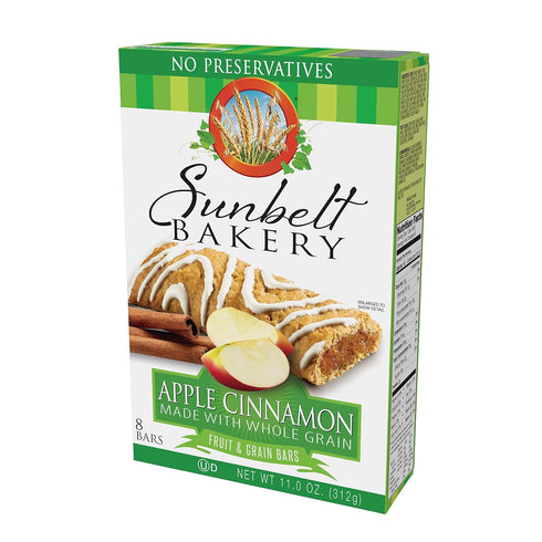1.4 oz 96 Count Sunbelt Bakery's Apple Cinnamon Fruit & Grain Bars, Bars