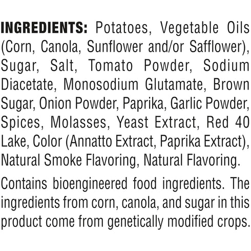 Jays 10 Oz Ridges Potato Chips, Smoky BBQ, Bag