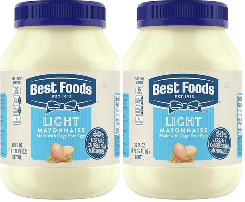 Best Foods Mayonnaise Light Mayo For A Creamy Sandwich Spread or Condiment
