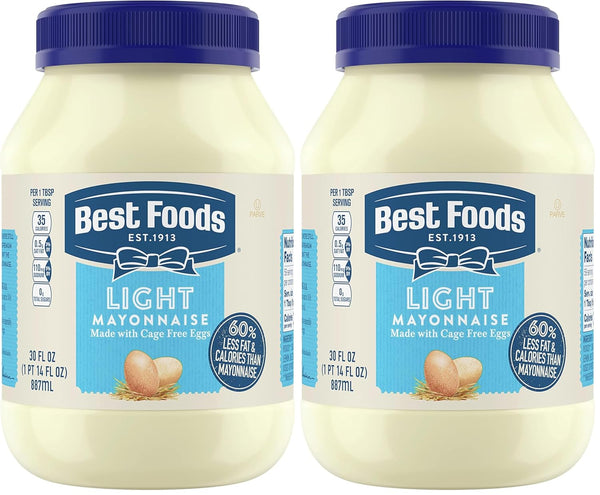 Best Foods Mayonnaise Light Mayo For A Creamy Sandwich Spread or Condiment