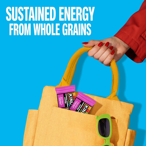 19g 10 Count KIND Healthy Grains Energy Bars, Mixed Berry, Gluten Free, Healthy Snacks, Whole Grains
