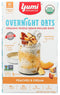Yumi Organics Organic Peaches & Cream Overnight Oats, 8.8 OZ