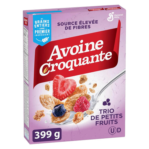 Oatmeal Crisp 399g/14.1 oz., Triple Berry Cereal, (Imported from Canada)