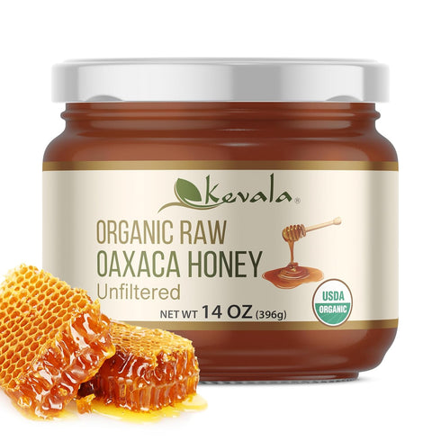 Kevala Organic Raw Oaxaca Honey - Gluten Free Honey with no Additives