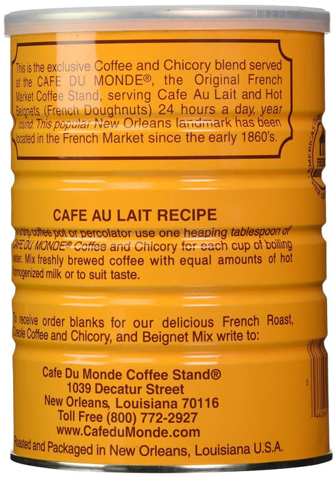 Cafe Du Monde 15 oz 13 oz, 2 Coffee and Chickory Bundle - New Orleans French Roast Assortment, Original and Piece