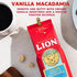 24K 100% 7 Lion Coffee Gold Roast Kona Whole Bean Coffee, Medium-Light Roast, A Taste of Aloha - Ounce Bag