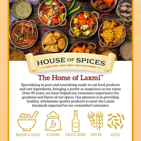 Laxmi (2lb) Brand Urad Dal Split, Split Black Matpe Beans, House of Spices, Product of India