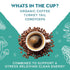 Immune 1 12oz Organic Turkey Tail & Cordyceps Mushroom Coffee Dark Roast, Full Fruiting Body, Antioxidants, System