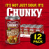 18.8 Oz 12) Campbells Chunky Soup, Hearty Beef and Barley Soup, Can (Case