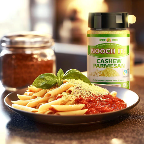 4oz NOOCH IT Cashew Parmesan Cheese | Dairy-Free, Organic, Fair Trade, Non-GMO, Gluten-Free | Plant-Based Cashew Cheese