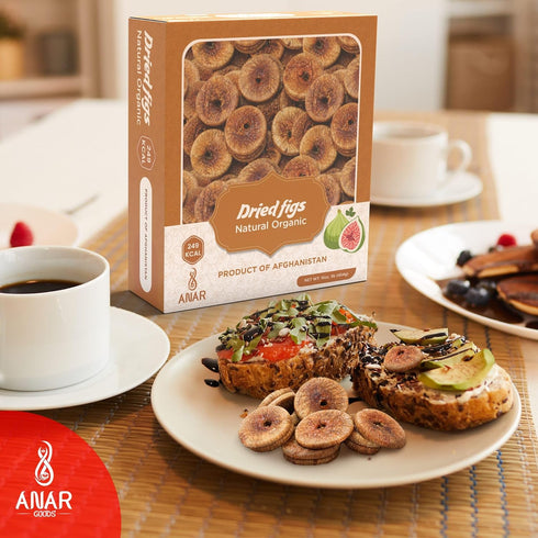 16oz 100% Pack 1 ANAR Dried Figs | Natural | Whole | No Additives | Premium Anjeer | Vacuumed | Best for Snacking